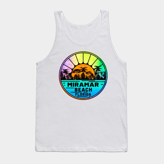 Miramar Beach Florida Palms Panhandle Emerald Coast Tank Top by TravelTime